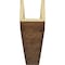 Ekena Millwork 3-Sided (U-beam) Knotty Pine Endurathane Faux Wood Ceiling Beam, Premium Aged, 10"W x 8"H  x 20'L BMKP3C0100X080X240ZD - alternate 4